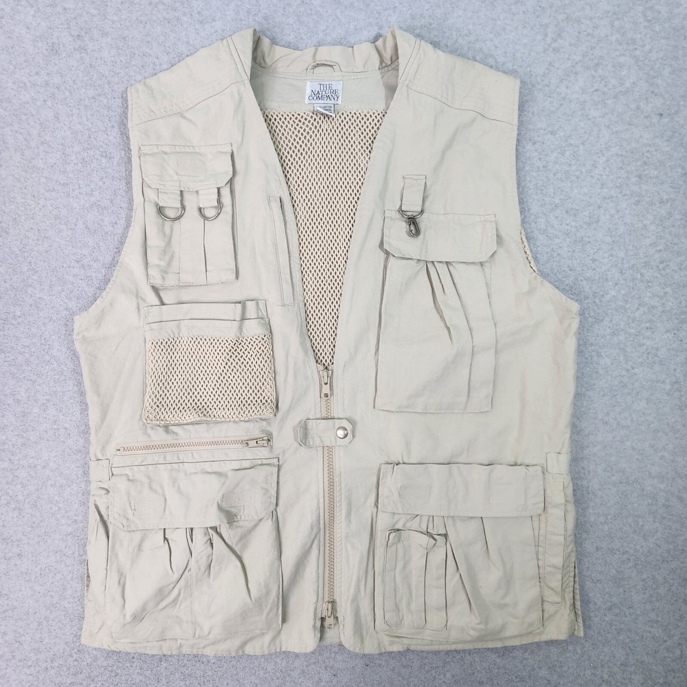 The Nature Company Vest Adult Large Hiking Fishing Outdoor Hunting Photographer